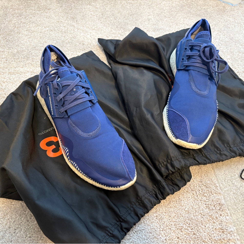 Y-3 Adidas Boost Blue Athletic Men's Shoes Size 10